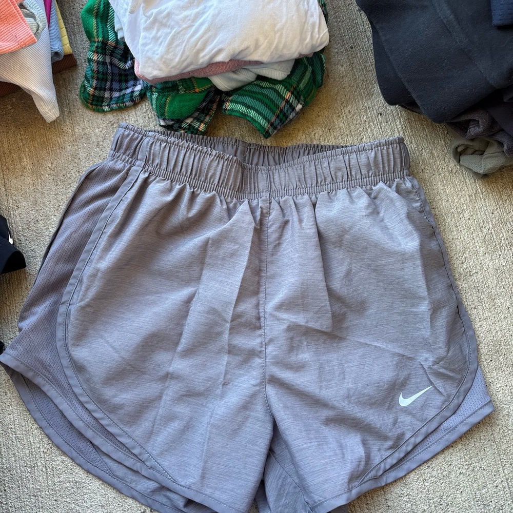 Nike Women's Light Gray Athletic Shorts